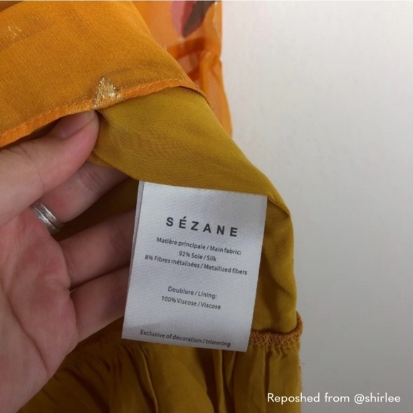 Sézane Yellow Floral Blouse - Picture 7 of 7